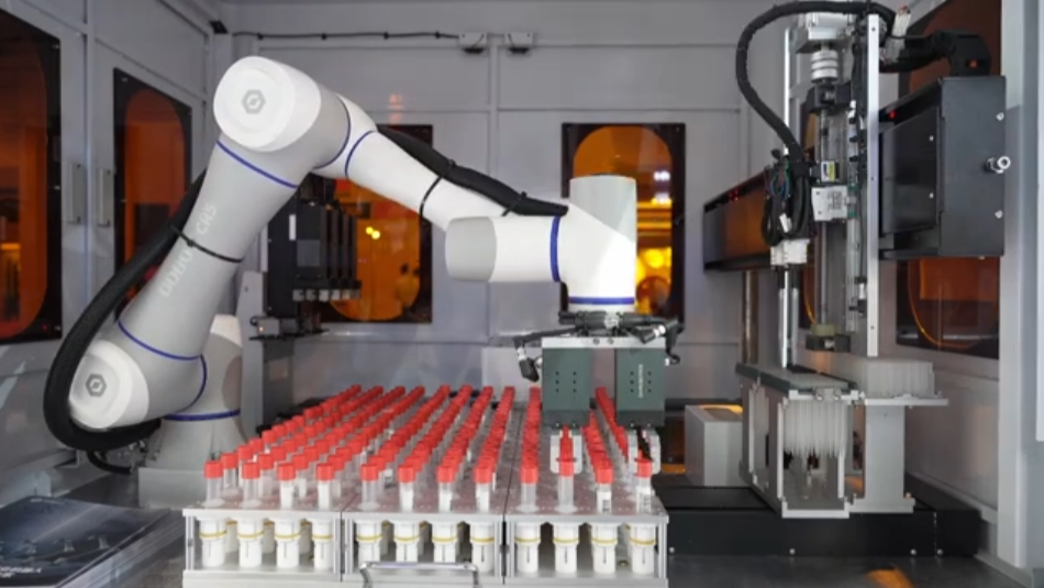 Automated Nucleic Acid Extraction Machine for Pipetting and Mixing with CR3 Cobot