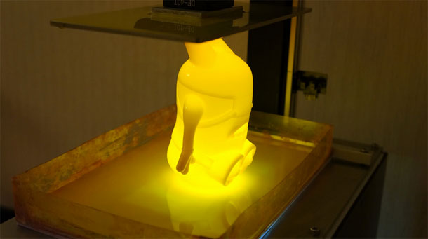 SLA 3D Printing process