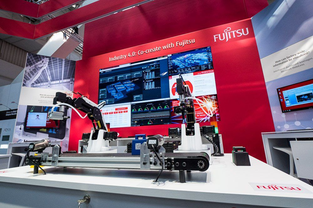 DOBOT Magician and Fujitsu Show Industrial 4.0 IOTA, a Feeless Cryptocurrency at Hannover Messe 2018