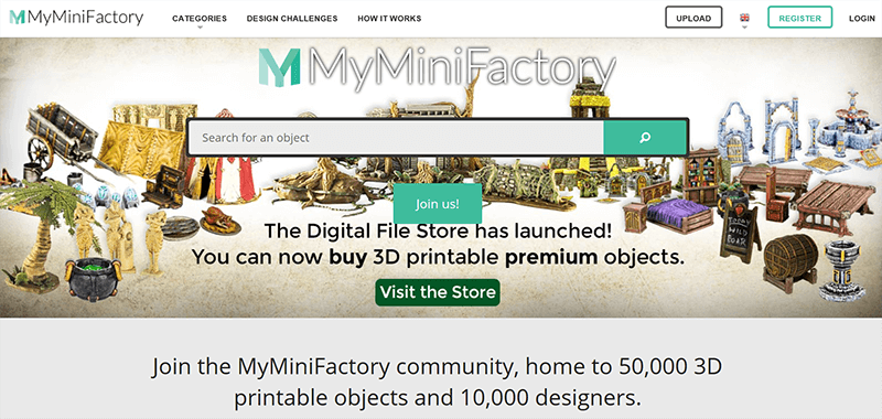 MyMini Factory to download STL files